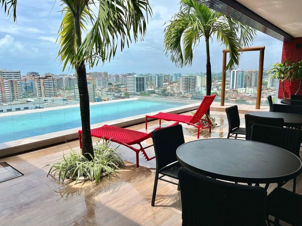 Maceió Edificio Sky Concept - Apt 1003 - Quarto E Sala Com Ar Condicionado, Piscina, Academia, Area Kids, Proximo A Praias Turisticas E Bares Badalados מראה חיצוני תמונה